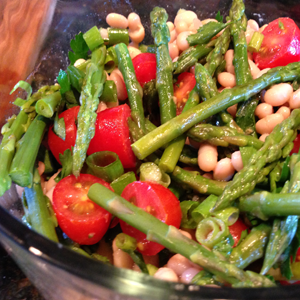Green Asparagus and White Bean Salad